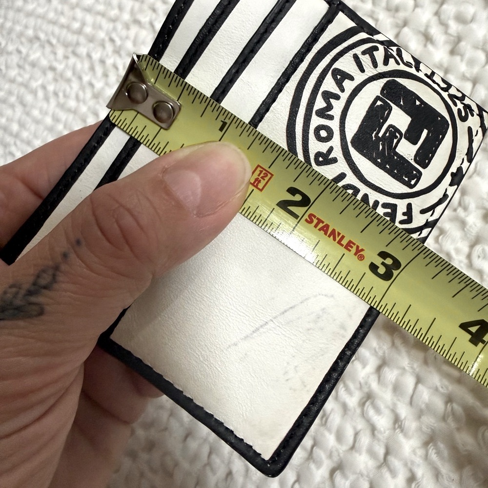 Fendi Joshua Vides White & Black Card Holder - Picture 11 of 11
